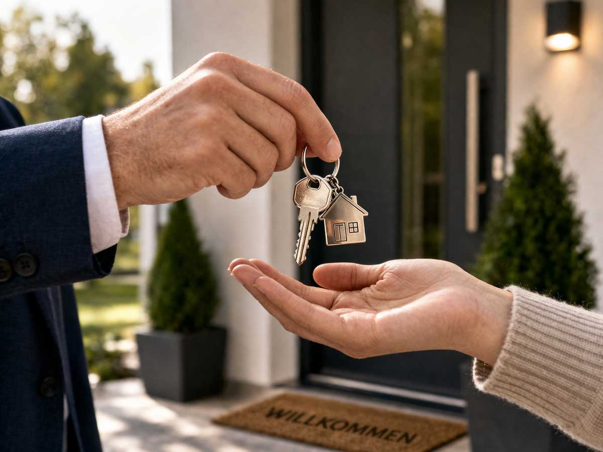 Waldmann Immobilien - Schlüsselübergabe